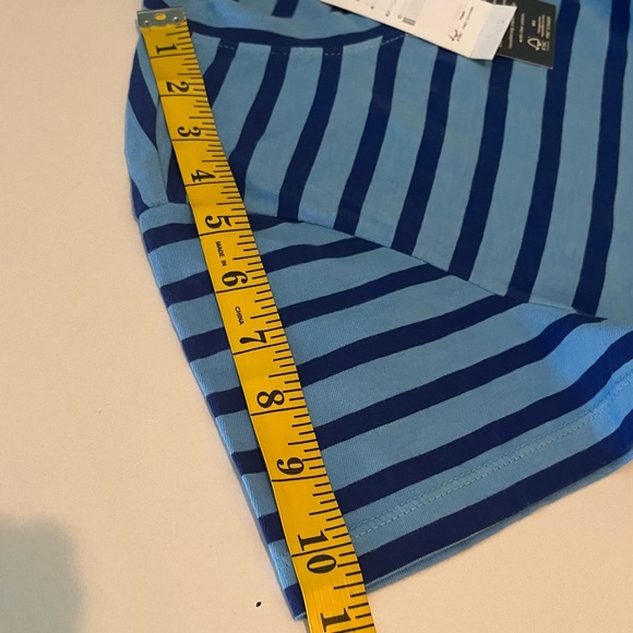 J Crew Midi T Shirt Dress In Dip Dyed Stripe - Picture 6 of 8